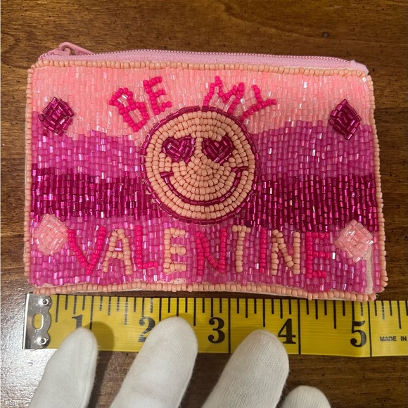 Handmade Seed Beaded Colorful Purse Size 5x3.5 inches - Picture 1 of 6